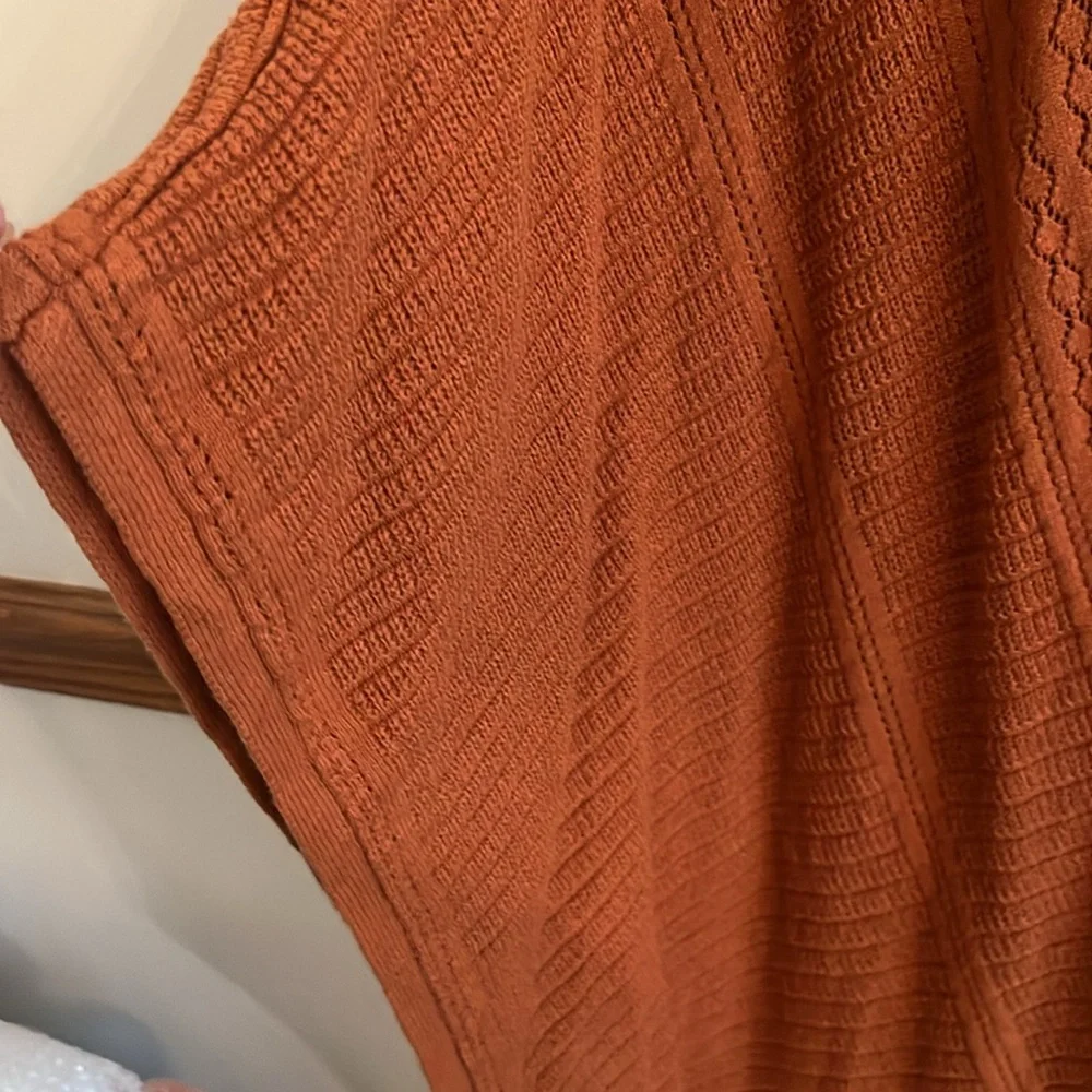 Garnet Hill Organic Cotton and Linen Ruana Size Large NWOT